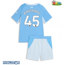 Manchester City Abdukodir Khusanov #45 Hjemmedraktsett Barn 2026-27 Kortermet (+ Korte bukser)